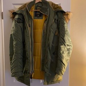 Alpha Industries fur lined parka